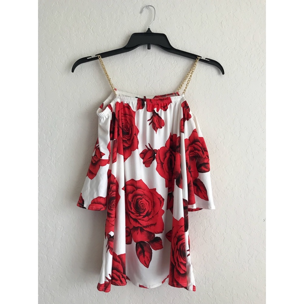 ❤️Rose flower printed top❤️
